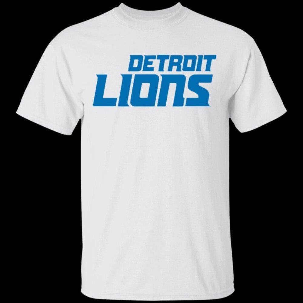 Detroit Lions  Football Team Graphic Fan Pride Casual Sports T-Shirt
